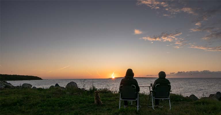 Abend am See Vättern