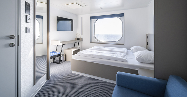 Kabina w środku promu TT-Line