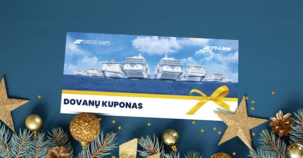 TT-Line dovanų kuponas - padovanok kelionę jūra!
