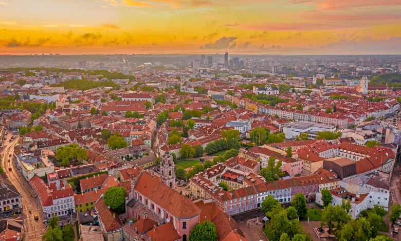 Vilnius Altstadt von oben 