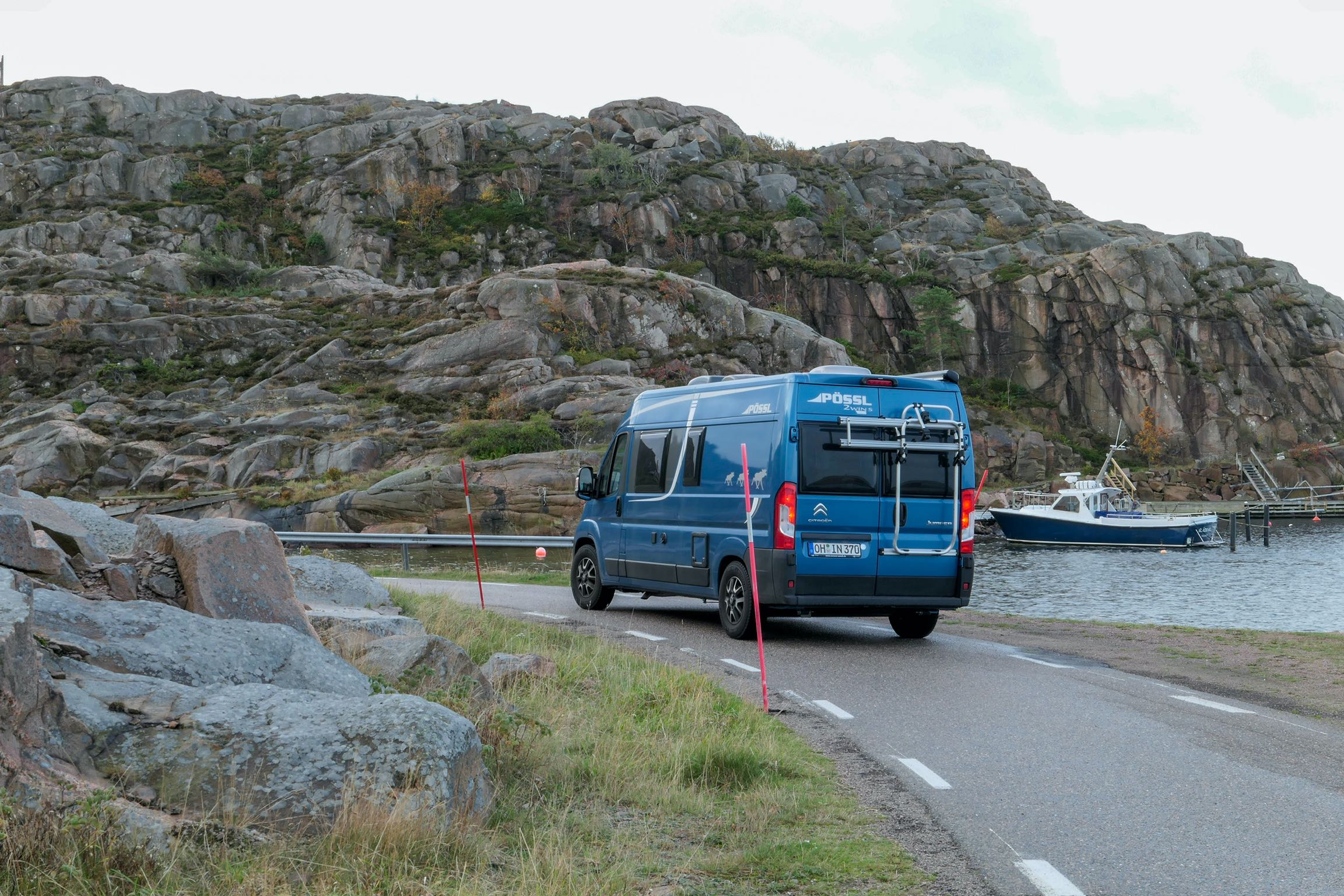 Camper am Ufer in Karlskrona