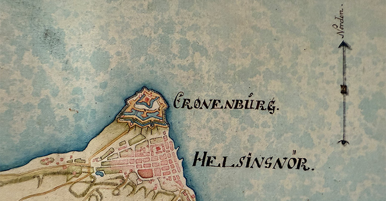 Stara mapa Helsingor