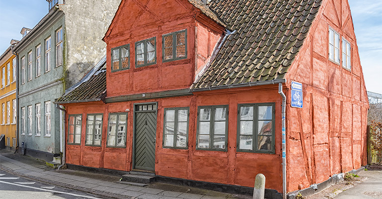 Helsingor - jedna z najstarszych domów mieszkalnych