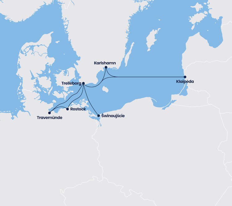 Карта маршрутов | TT-Line