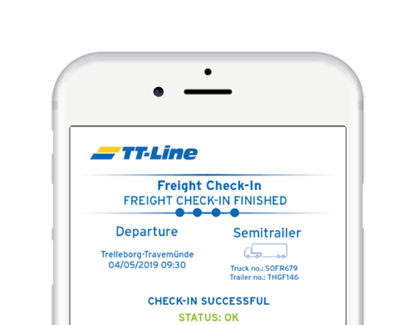 TT-Line Fracht Check-In