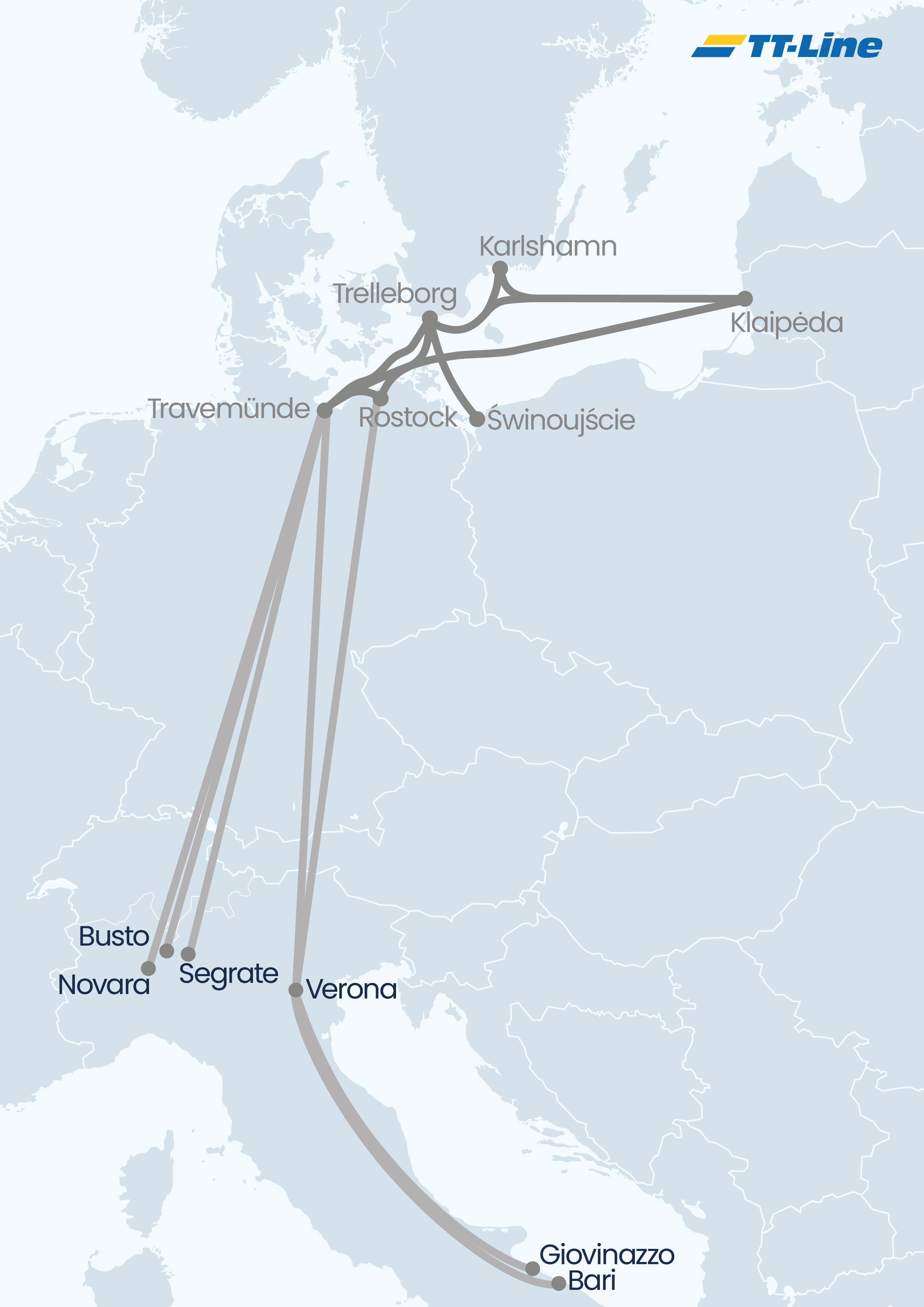 TT-Line Intermodal Network Italy