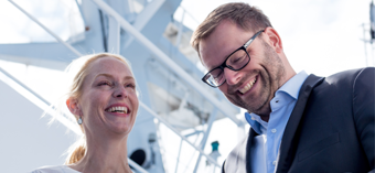 Konferenzräume Business Leute an Deck