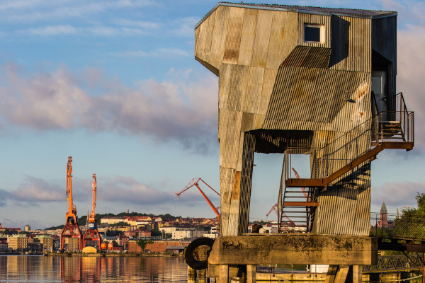 Sauna am Göteborger Freihafen