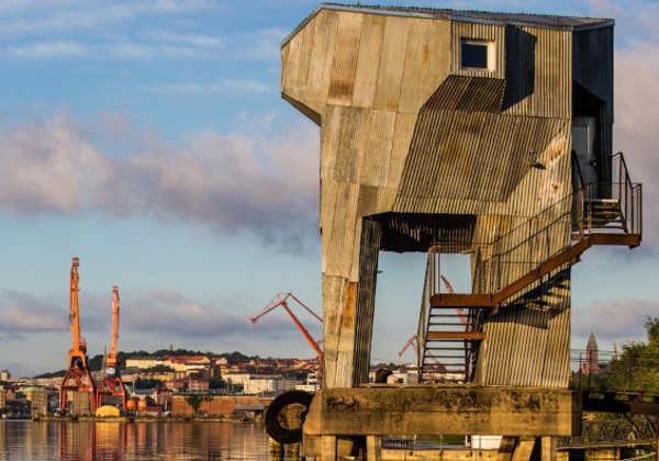 Sauna am Göteborger Freihafen
