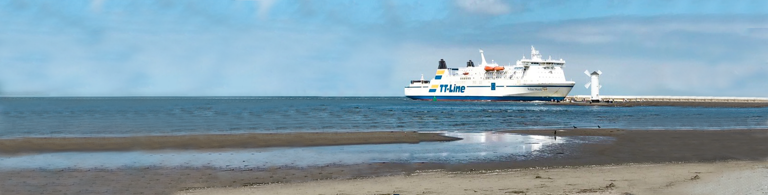 Přímo-pro-cestování-po-moři-TT Line-Ferry-Nils-Holgersson-na-moři